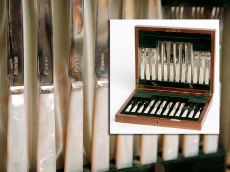 Silver Fruit Knives and Forks