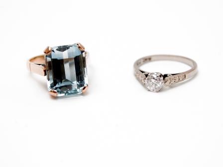 Blue Topaz Set Dress Ring