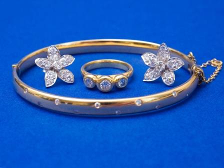 Three Stone Diamond Dress Ring