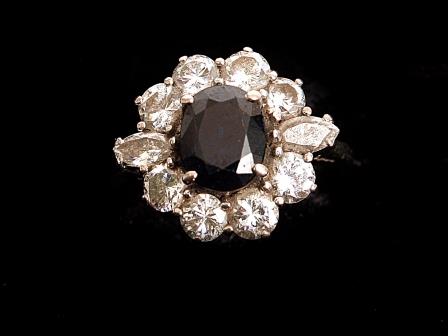 Sapphire and Diamond Dress Ring