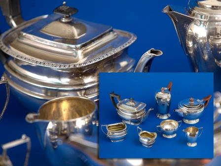 George V Silver Tea Set George V Silver Tea Set