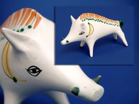 Picasso Style Boar Figure