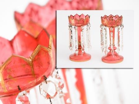 Cranberry Glass Lustres Cranberry Glass Lustres