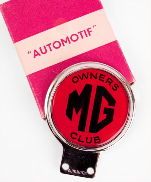An MG Owner’s Club Badge