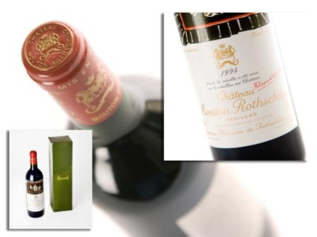 Bottle of Chateau Mouton Rothschild Wine