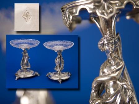 Pair of Silver Plated Tazzas