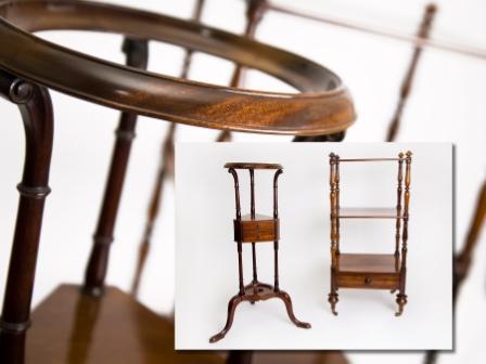 George III Mahogany Wig Stand