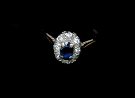 Sapphire and Diamond Dress Ring.