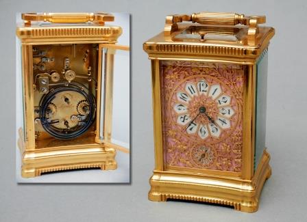 Gilt Brass Carriage Clock. Gilt Brass Carriage Clock.