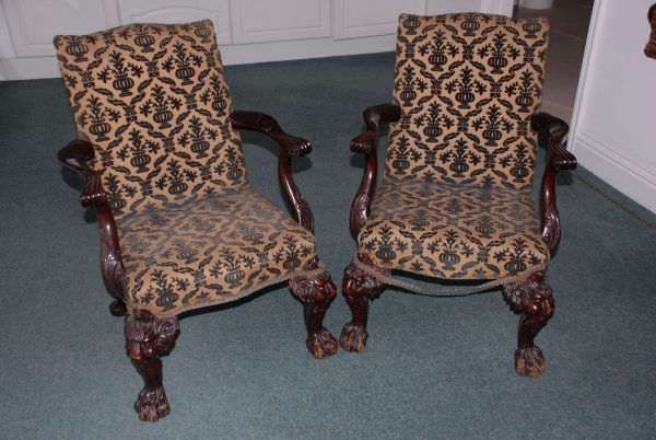 Pair of Child's Size Elbow Chairs. Pair of Child's Size Elbow Chairs.