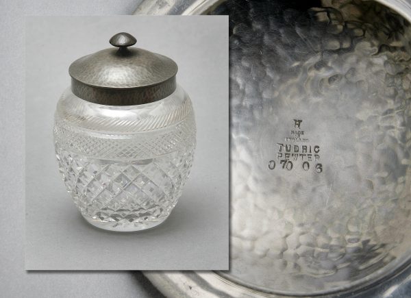 A Cut Glass Biscuit Barrel. A Cut Glass Biscuit Barrel.