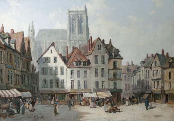 Painting of Abbeville. Painting of Abbeville.