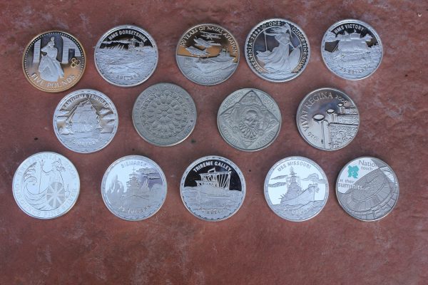 Solomon Islands Silver Plated Coins.