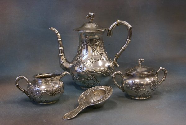 Chinese Silver Part Tea-Set. Chinese Silver Part Tea-Set.