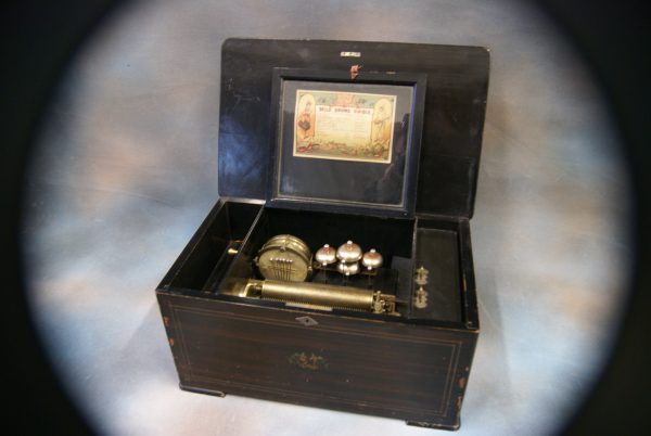 A 19th Century Swiss Cylinder Music Box.