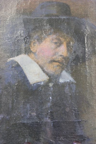 Small Portrait, After Rembrandt. Small Portrait, After Rembrandt.