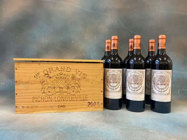 Six Bottles of Chateau Pichon Longueville Wine.
