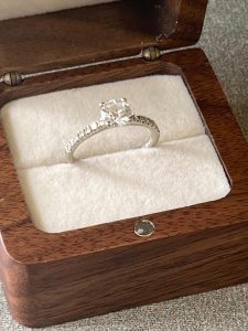 A Platinum Diamond Solitaire Dress Ring.