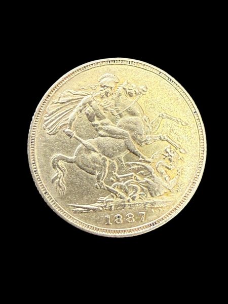 A Victorian 1887 Sovereign.