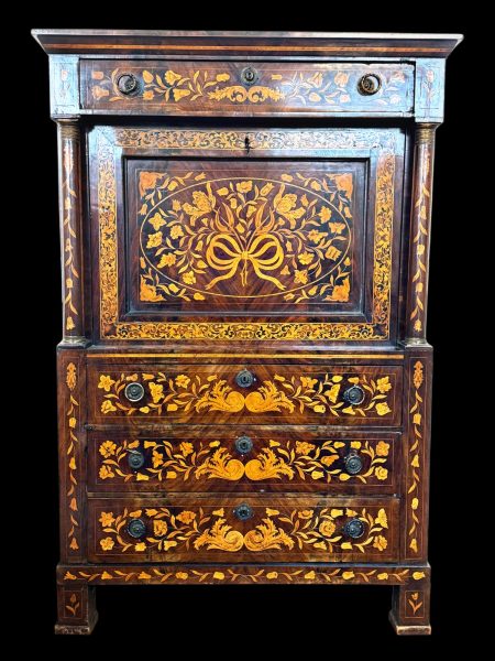 An Early 19th Century Dutch Marquetry Secretaire.