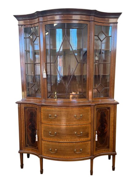 An Edwardian Display Cabinet.